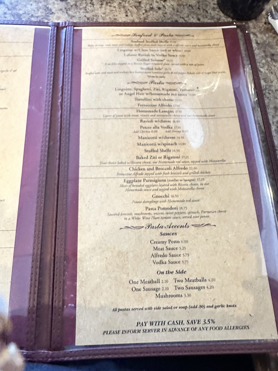 Menu Michelangelo's-3