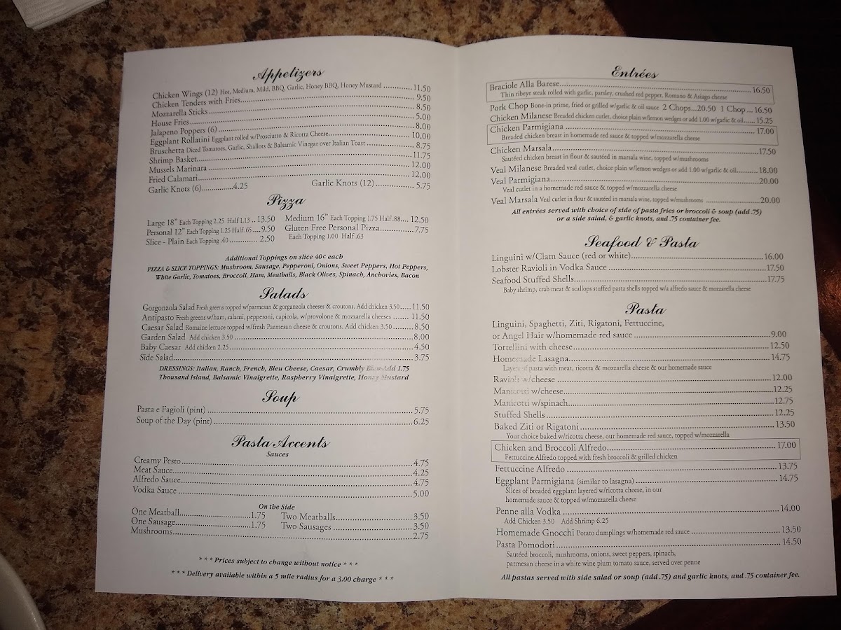 Menu Michelangelo's-6